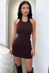 Azza Knit Dress - Brown